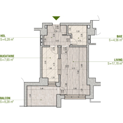 Plan Apartament A303