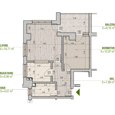Plan Apartament A306